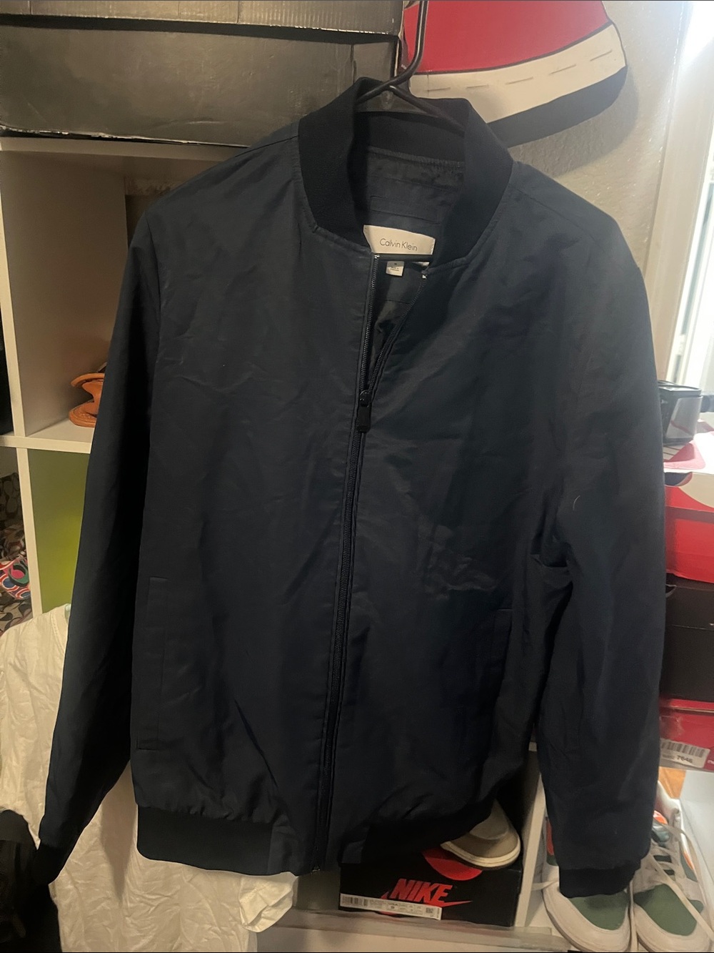Calvin Klein Men's Dark Navy Bomber Jacket